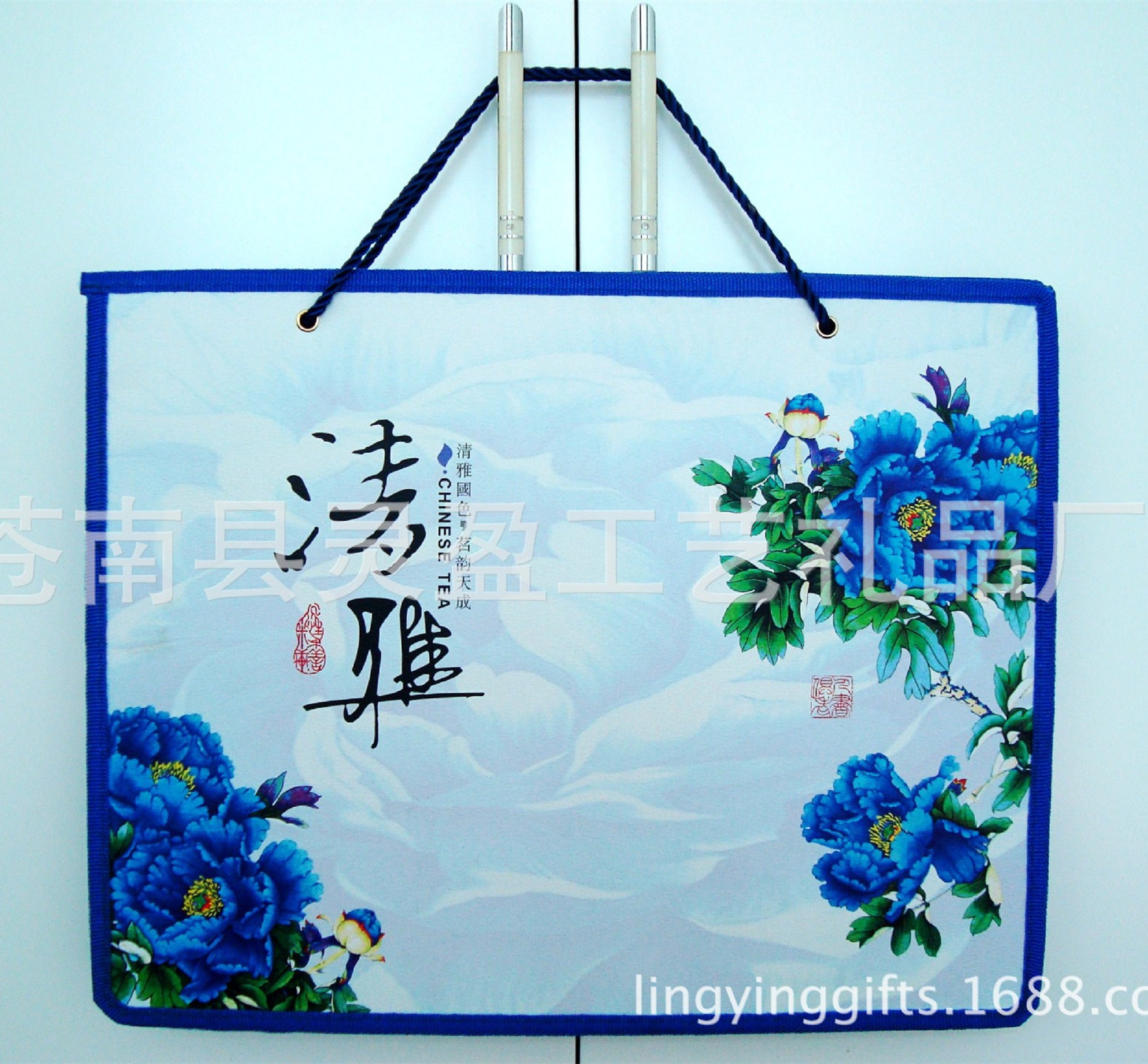Color Printing Tote Bag of Tea Wooden Box, Gifts Bag