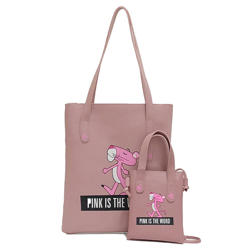 Colour Printing parent - kid leather handbags with magnetic buckle