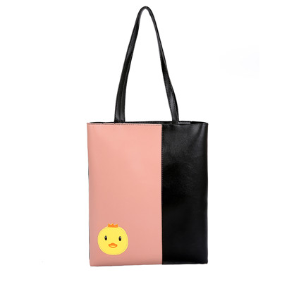 Colour Printing Leisure double colour leather sling bag with zip & inner pocket